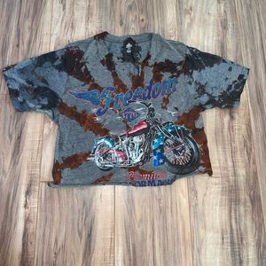 tie dyed gray america t shirt